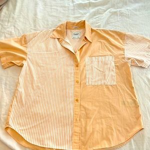 Abercrombie NWOT oversized poplin shirt